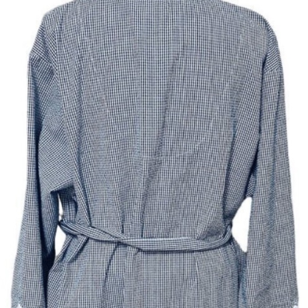 Eileen West Plus Size Women’s Lightweight Black & White Seersucker Robe size 1X - Picture 10 of 16
